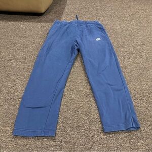 EUC Nike Men's Blue Fleece Sweatpants Comfortable joggers  Bottoms XXL